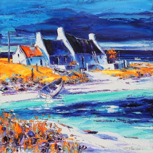 Jean Feeney - Sunlit Cottages, Tiree (Large)