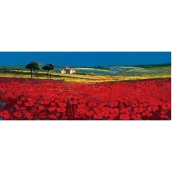 John Horsewell - Red Fields, Tuscany (Large)