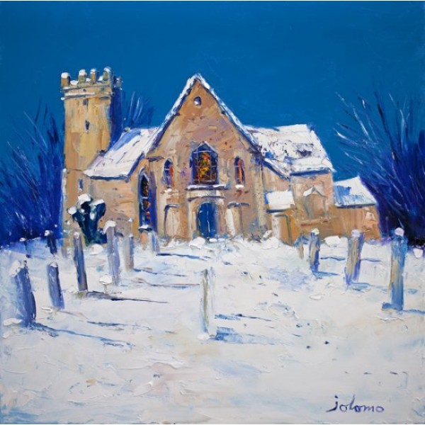 John Lowrie Morrison - Heavy Snowfall, Cramond Kirk (Large)