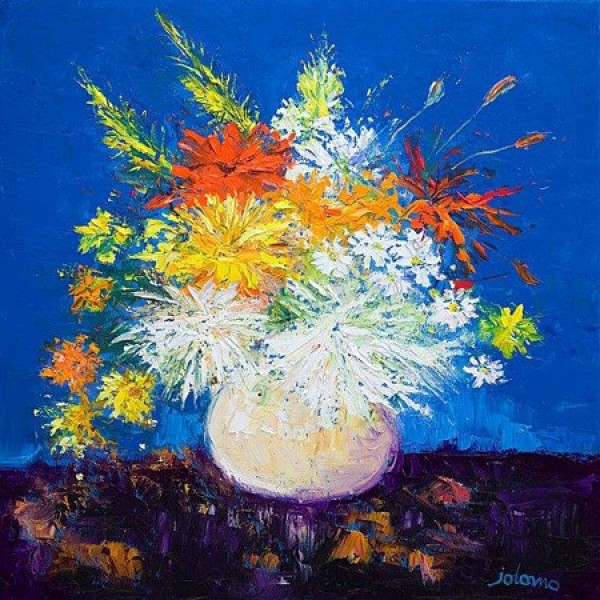 John Lowrie Morrison - Big Blooms, White Vase