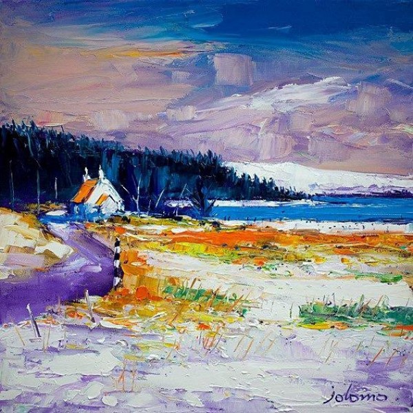 John Lowrie Morrison - First Snow at Pennyghael Mull (Large)
