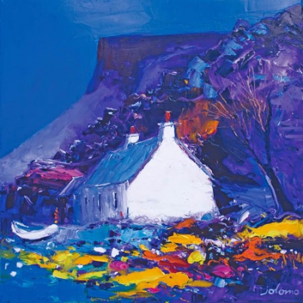 John Lowrie Morrison - Night Falls on the Gribun Rocks, Mull 