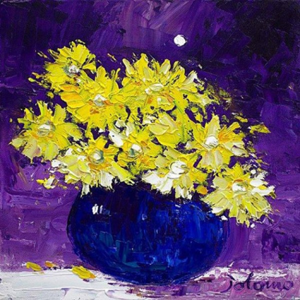 John Lowrie Morrison - Yellow Daisies Under the Moon
