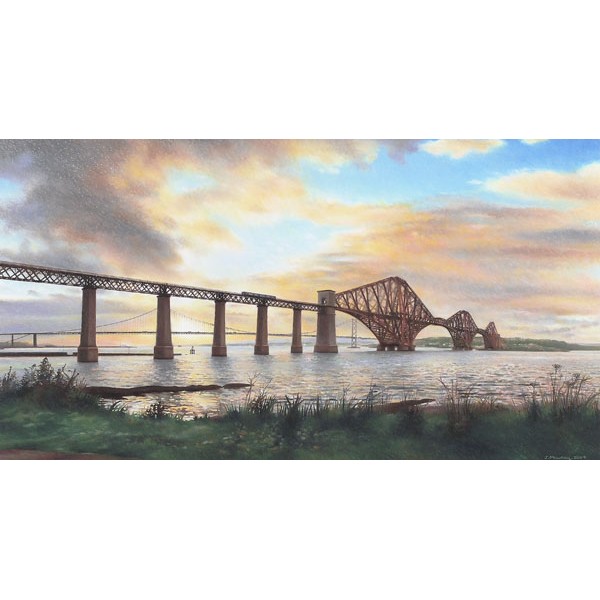 John Mawbey - Sunset over the Bridges