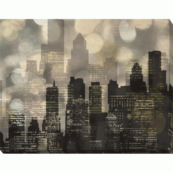 Katrina Craven - Cityscape Lights Box Canvas