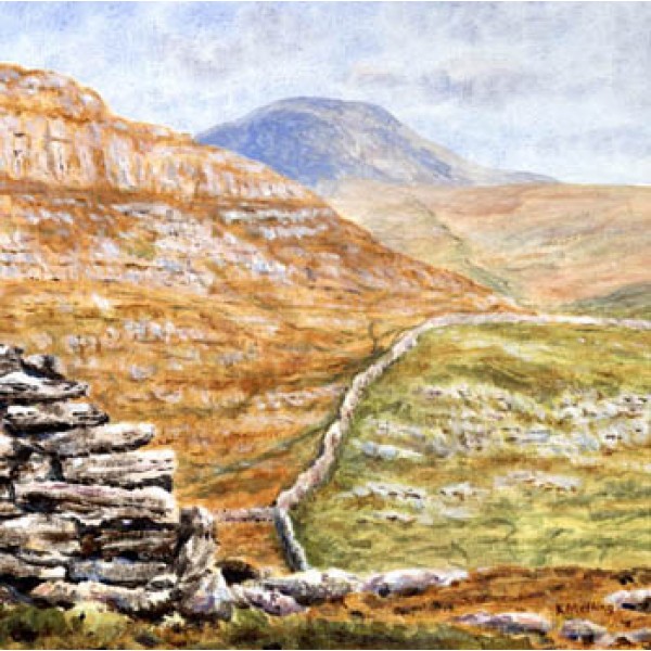 Keith Melling - Penyghent from the Celtic Wall near Feizor