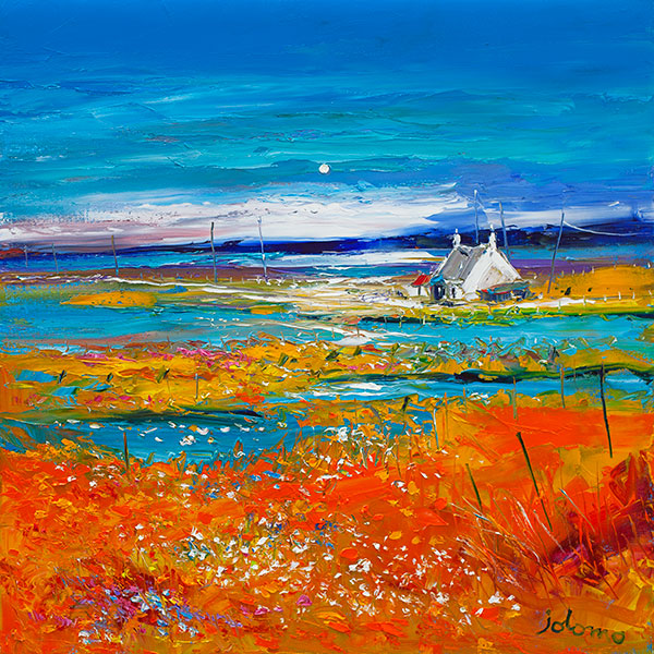 John Lowrie Morrison - Machair Wild Cotton and Wild Flowers, South Uist