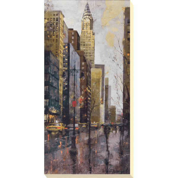 Marti Bofarull - Rainy Day In Manhattan Canvas Print 