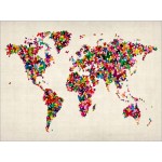 Michael Tompsett - Butterflies Map of the World