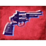 Michael Tompsett - Magnum Revolver on Red