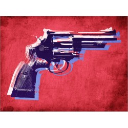 Michael Tompsett - Magnum Revolver on Red