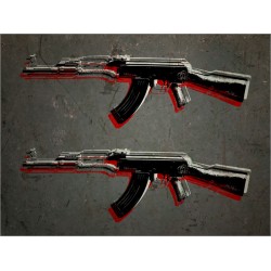 Michael Tompsett - AK47 Assault Rifle Pop Art
