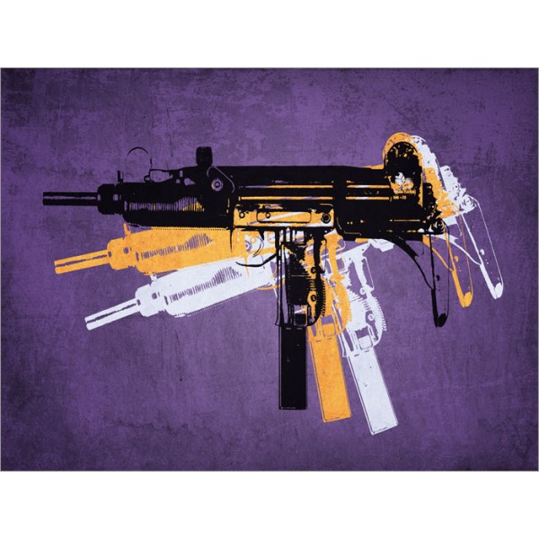 Michael Tompsett - Uzi Sub Machine Gun on Purple