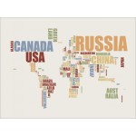 Michael Tompsett - World Map in Words 2
