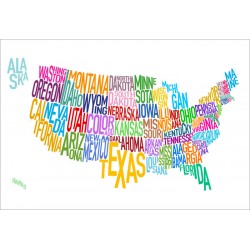 Michael Tompsett - United States Text Map