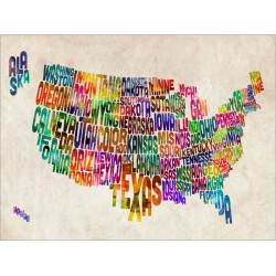 Michael Tompsett - United States Text Map