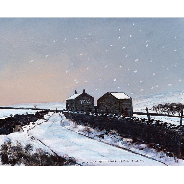 Peter Brook RBA - Early Lamb and Larger Flakes Falling