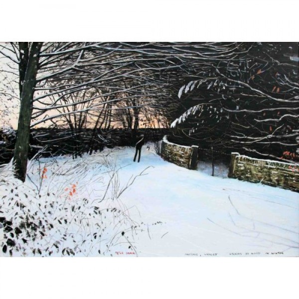 Peter Brook RBA - Pausing Whilst Walking In the Woods (Embellished)