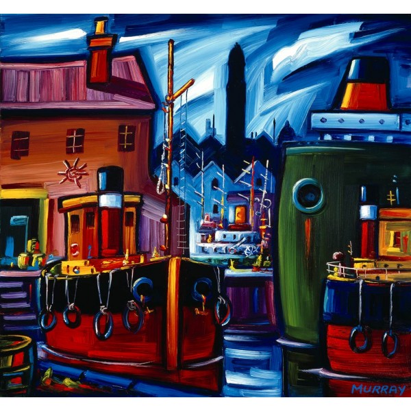 Raymond Murray - Moonlit Docks (Large)