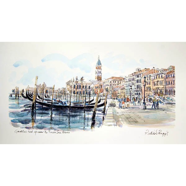 Richard Briggs - Gondolas near Piazza San Marco