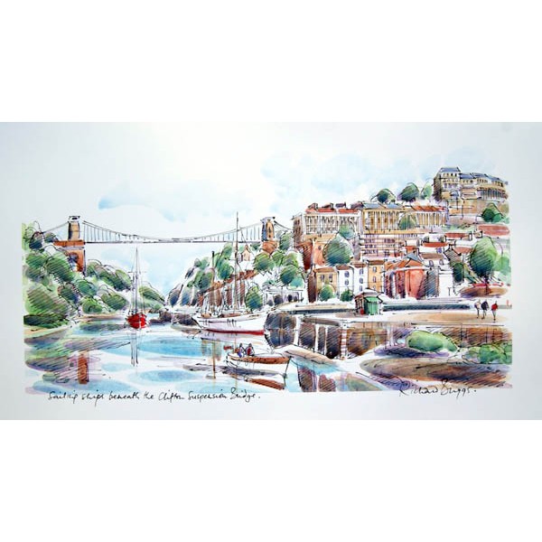 Richard Briggs - Sailing Ships in the Avon Gorge 