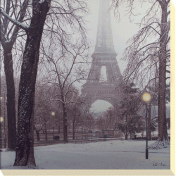 Rod Chase - A Foggy Day In Paris Canvas Print