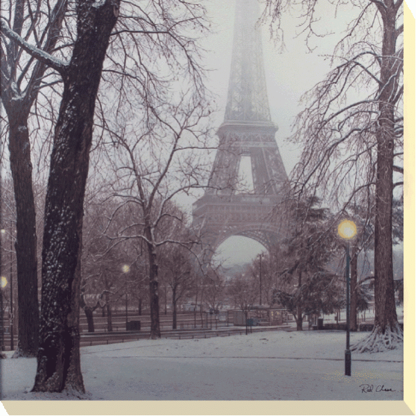 Rod Chase - A Foggy Day In Paris Canvas Print