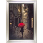 Stefano Corso - Red Rain Framed Print 